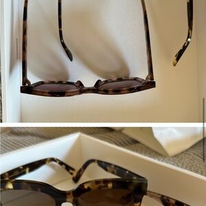 1 pair Diff Eyewear Tortoise Sunglasses Rose Gold